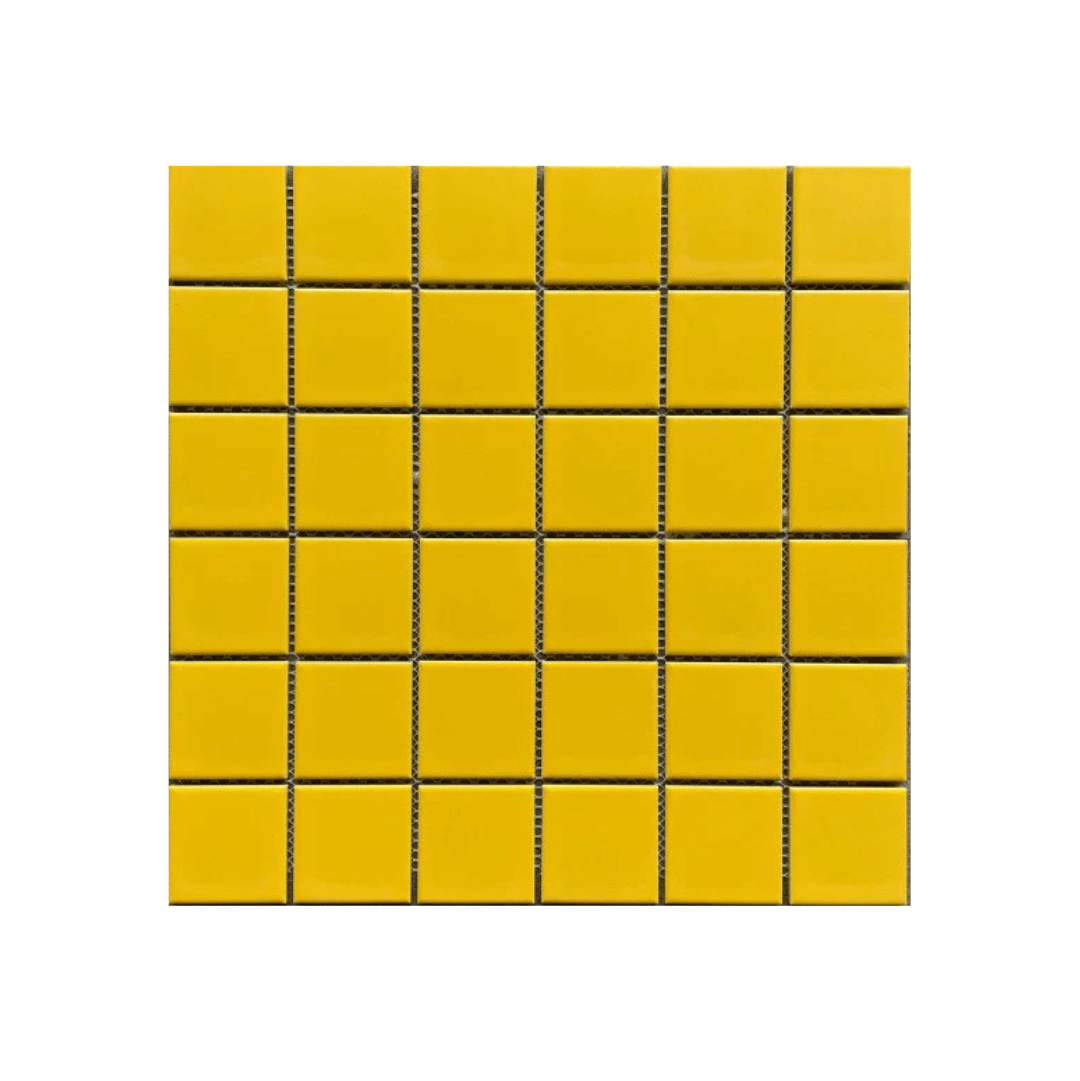 โมเสค TIMELESS TILES รุ่น CLASSIC SQUARE 48 ขนาด 30X30 ซม. สีเหลือง ผิวด้าน MATTE YELLOW โมเสคเซรามิกทรงสี่เหลี่ยมจัตุรัส_0